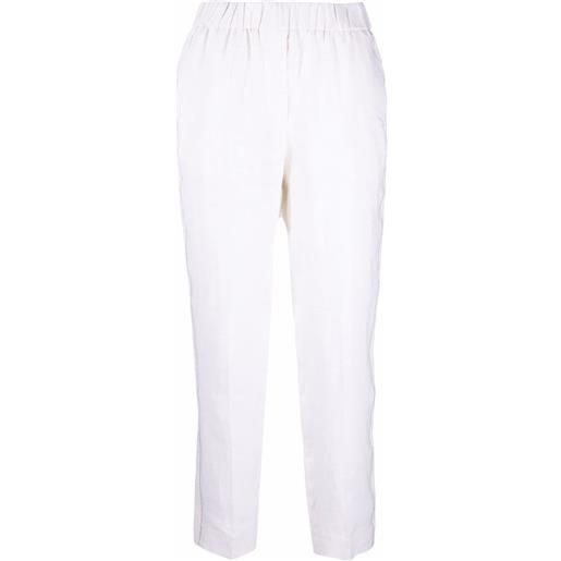 Peserico pantaloni crop - bianco