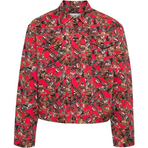 Vivienne Westwood giacca marlene crazy orb - rosso