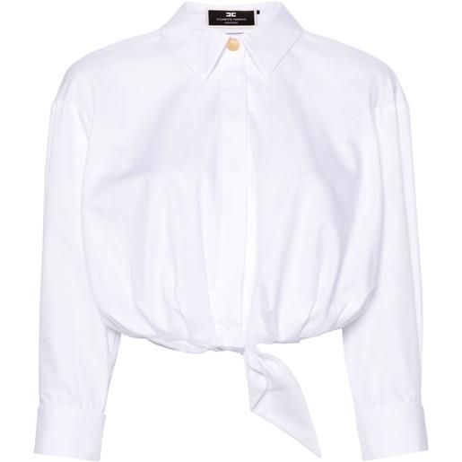 Elisabetta Franchi camicia con scollatura posteriore - bianco