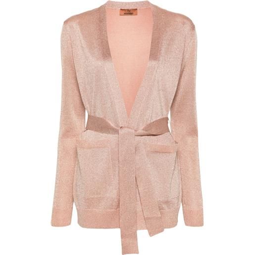 Missoni cardigan con dettagli metallizzati - rosa