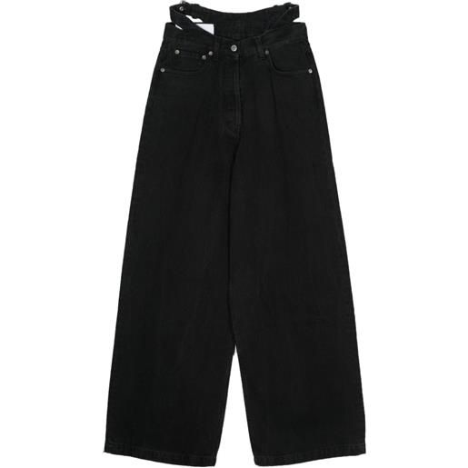 AMBUSH jeans a gamba ampia - nero