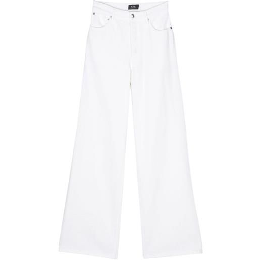 A.P.C. jeans elizabeth dritti - bianco