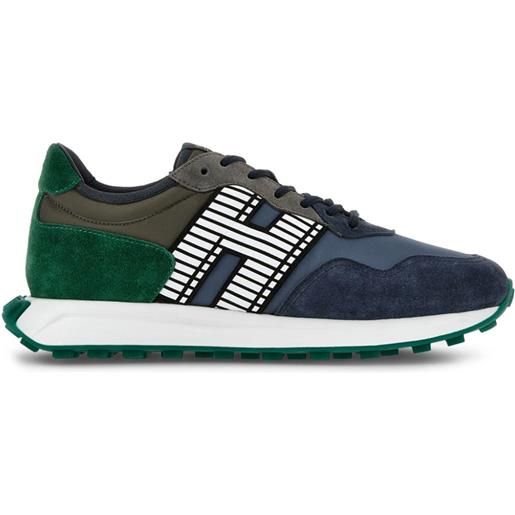 Hogan sneakers h601 con inserti - blu