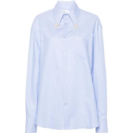 Giuseppe Di Morabito camicia a righe - blu