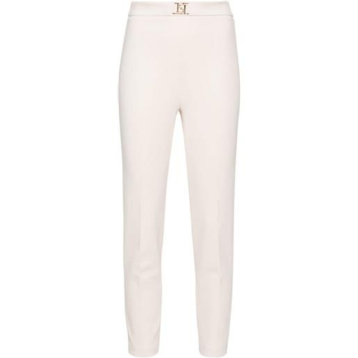 Elisabetta Franchi pantaloni crop - toni neutri