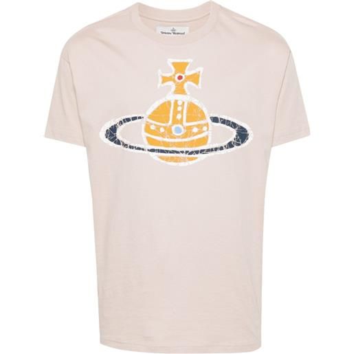 Vivienne Westwood t-shirt con logo - toni neutri