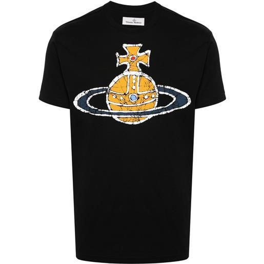 Vivienne Westwood t-shirt con logo - nero