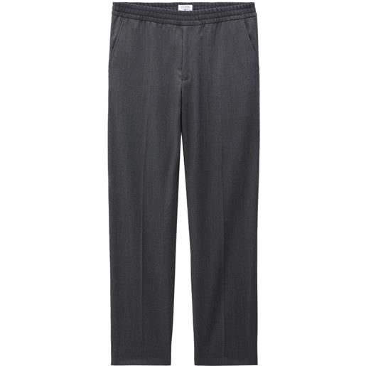 Filippa K pantaloni dritti con vita elasticizzata - grigio