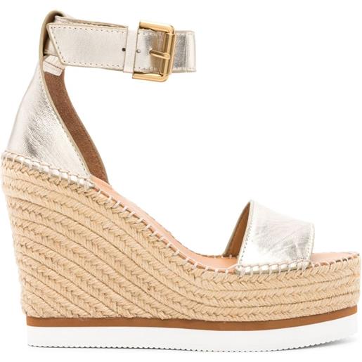 See by Chloé espadrilles metallizzate - oro