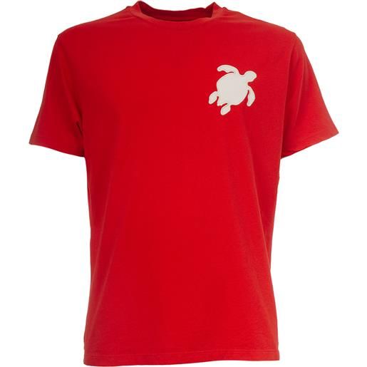 VILEBREQUIN t-shirt VILEBREQUIN con patch 608 rosso uomo