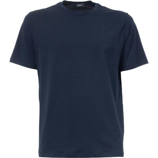 HERNO t-shirt HERNO in cotone 9200 blu uomo