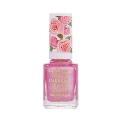 Dermacol imperial rose waterproof mascara smalto per unghie al profumo di rosa 11 ml tonalità 03