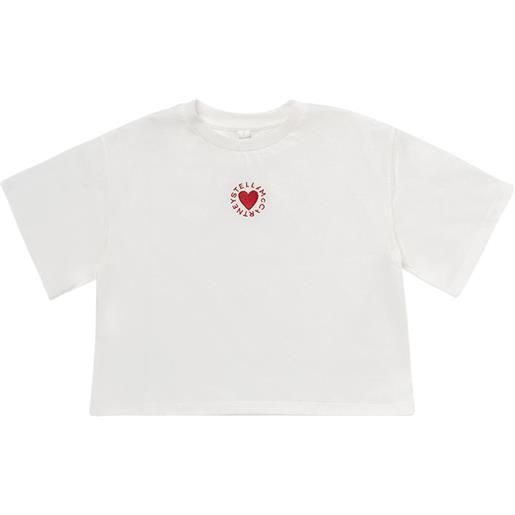 STELLA MCCARTNEY KIDS t-shirt in jersey di cotone con logo