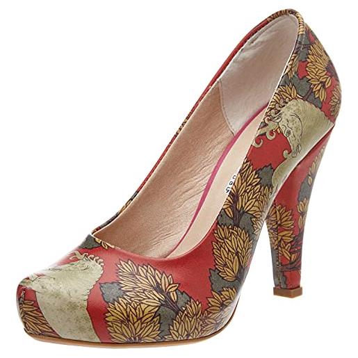 DOGO high heels, piattaforma donna, multicolore, 36 eu