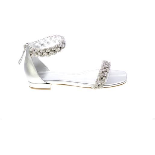 Tsakiris mallas sandalo donna argento jane-608