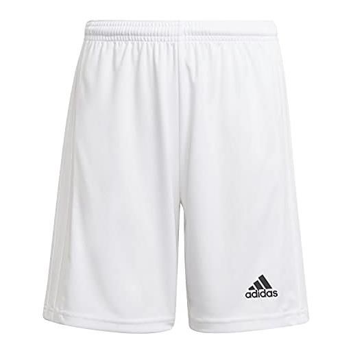 adidas squadra 21 shorts bambini e ragazzi, white/white, 116