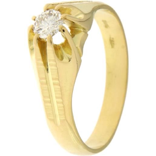 Gioielleria Lucchese Oro anello uomo oro giallo gl101475