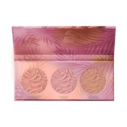 Physicians formula murumuru butter glow face palette, palette per il viso con 3 tonalità di bronzer in crema per un makeup e contouring luminoso a lunga durata, tonalità sunrise