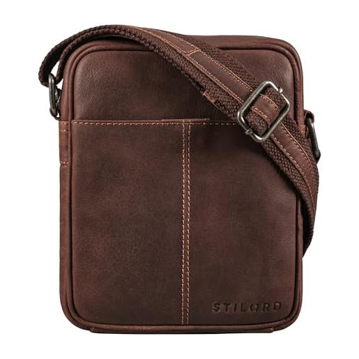 Borsa a tracolla in pelle Borsa a tracolla da uomo in vera morbida pelle di mucca moda casual Borsa a tracolla da uomo estiva all'aperto - Italia