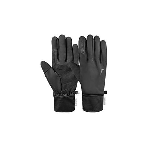 Reusch vesper gore-tex infinium touch-tec guanti sportivi antivento traspiranti per corsa, ciclismo, escursionismo, touchscreen, guanti invernali, neri, 10