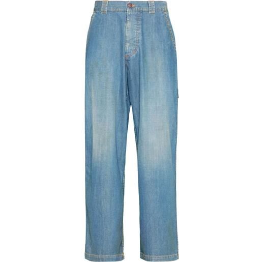 Maison Margiela jeans a gamba ampia - blu