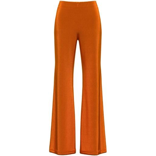 Margherita MACCAPANI pantaloni a gamba ampia easy - arancione