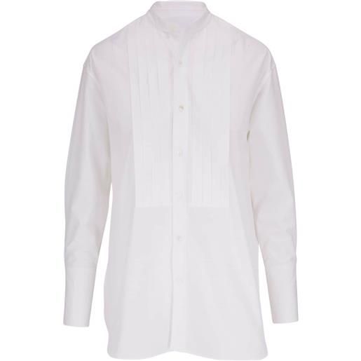 Nili Lotan camicia button-down senza colletto - bianco