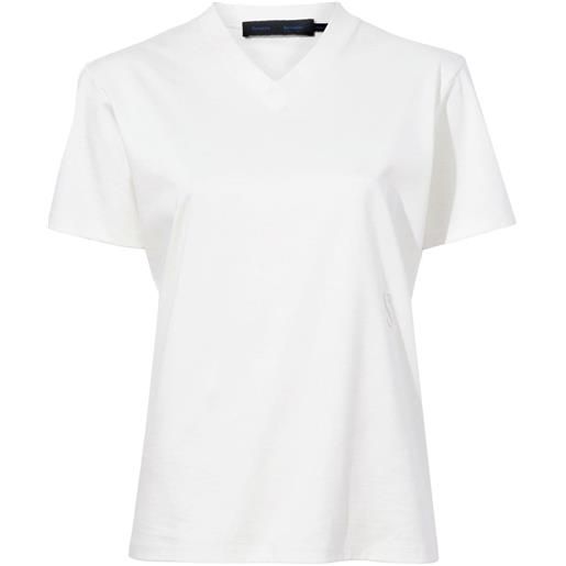 Proenza Schouler t-shirt con scollo a v - bianco