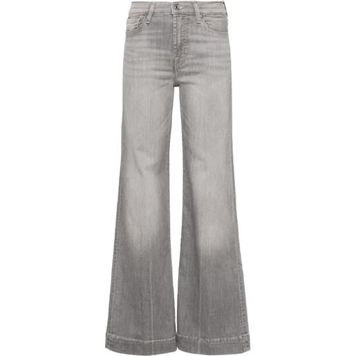 7 For All Mankind jeans modern dojo svasati a vita alta - grigio