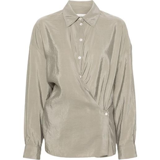 LEMAIRE camicia con colletto dritto - grigio