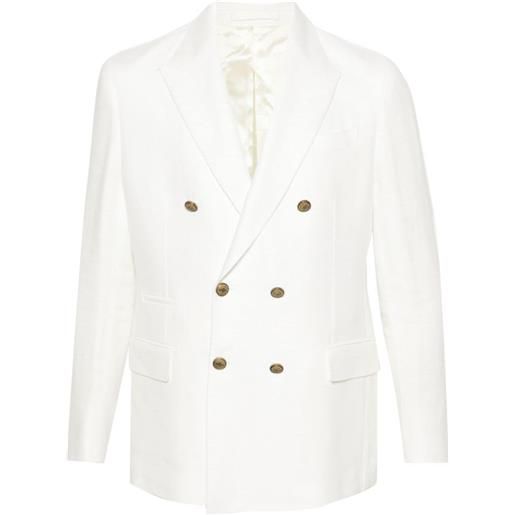 Eleventy blazer doppiopetto - bianco