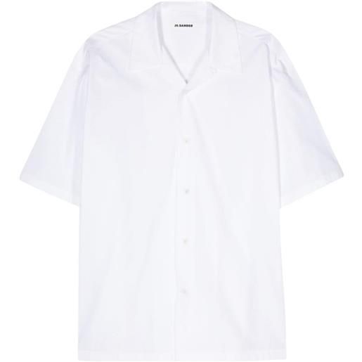 Jil Sander camicia con collo ampio - bianco