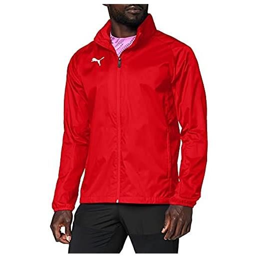 PUMA liga training rain core, giacca uomo, rosso red white, s