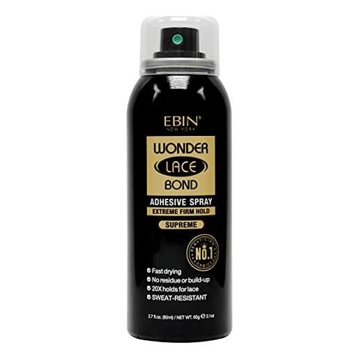 EBIN NEW YORK wonder lace bond adhesive spray (2.7 fl. Oz. / 80ml, supreme hold)