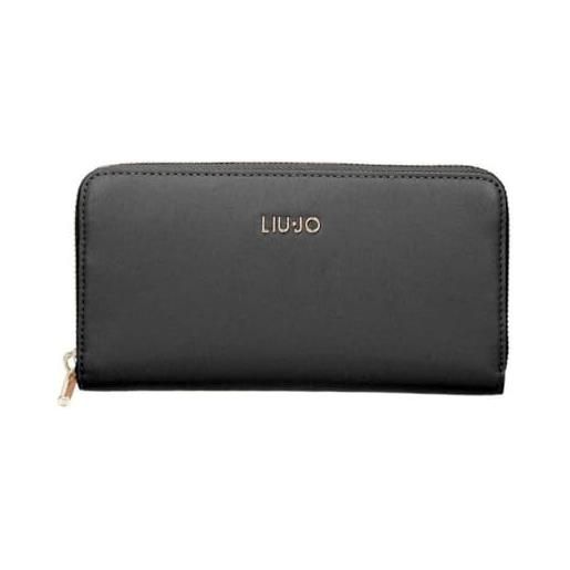 LIU JO portafoglio lungo chiuso con zip. Dispone di diversi scomparti per carte di credito, tessere e documenti, ampi scomparti per banconote e taschino portamonete chiuso con zip. 19x10x2cm. Non def