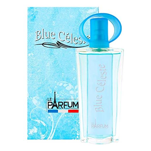 Le parfum de france blue celeste eau de toilette da donna, 75 ml