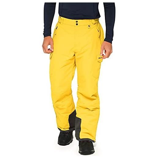 ARCTIX pantaloni cargo da uomo per sport da neve, giallo bambù, taglia xl