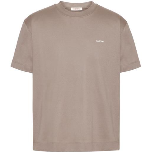 Valentino Garavani t-shirt con stampa - marrone