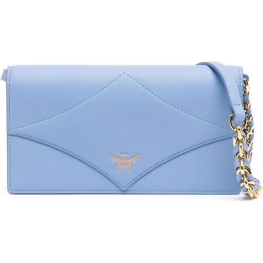 MCM borsa a tracolla diamond grande - blu