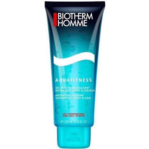 BIOTHERM homme aquafitness - gel doccia rivitalizzante per corpo e capelli 200 ml