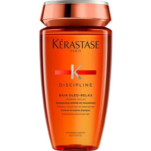 Kérastase shampoo lisciante per capelli secchi e ribelli discipline bain oleo-relax (shampoo) 250 ml