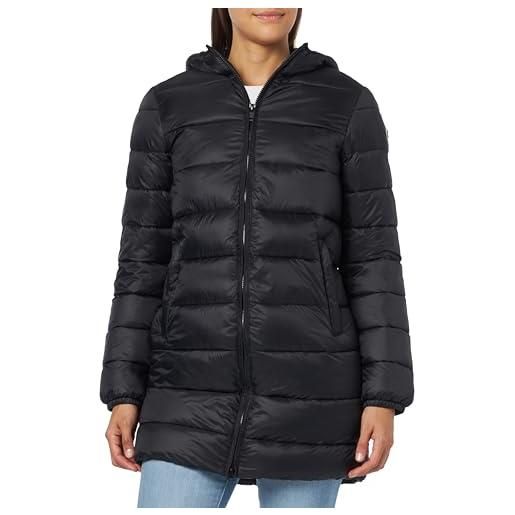 Champion legacy outdoor w - light nylon w/r long hooded giacca imbotita, nero, donna fw23