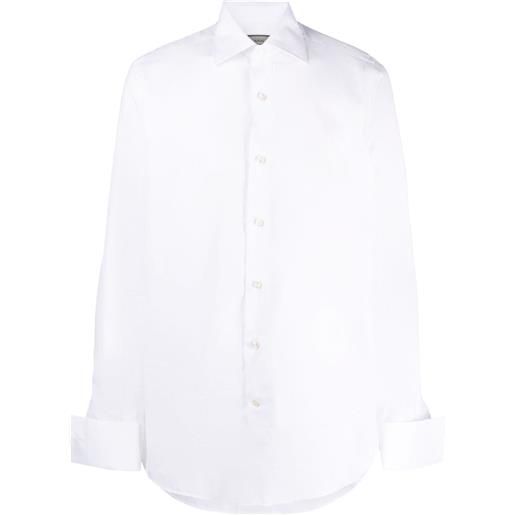Canali camicia con colletto ampio - bianco