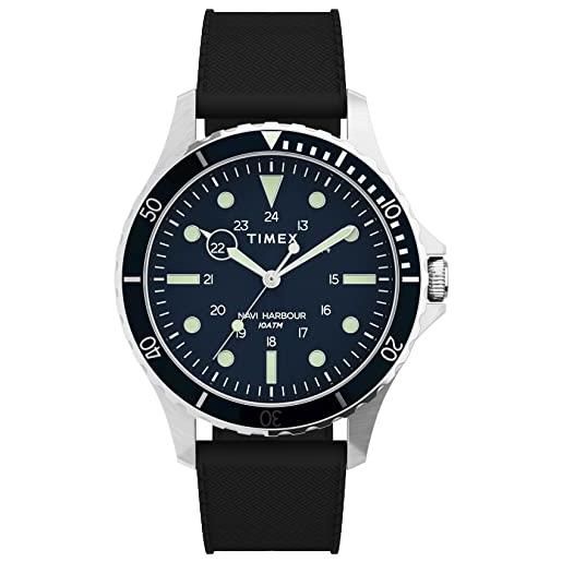 Timex orologio analogico al quarzo uomo con cinturino in di gomma tw2u55700
