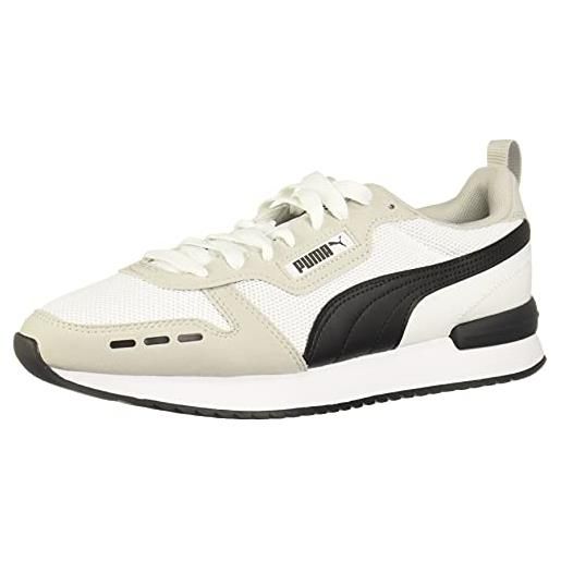 PUMA r78, scarpe da ginnastica uomo, bianco grigio viola nero, 37.5 eu