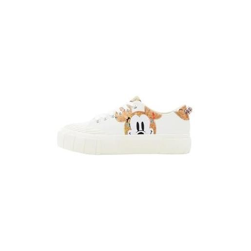 Desigual sughero, shoes_street_mickey cork 1000 white donna, bianco, 39 eu