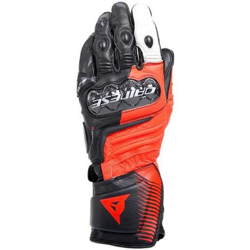 Dainese carbon 4 long leather gloves nero s