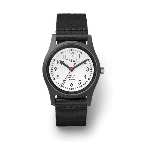 TRIWA - ocean ally watch ecologico riciclato uomo donna orologio - polpo nero, polipo, 37mm
