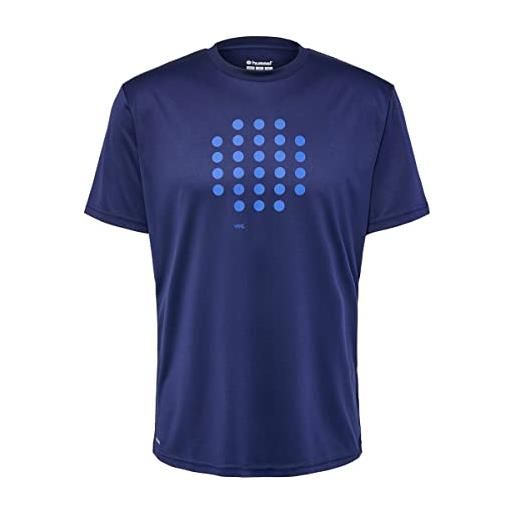 hummel hmlcourt - maglietta da uomo con tecnologia beecool