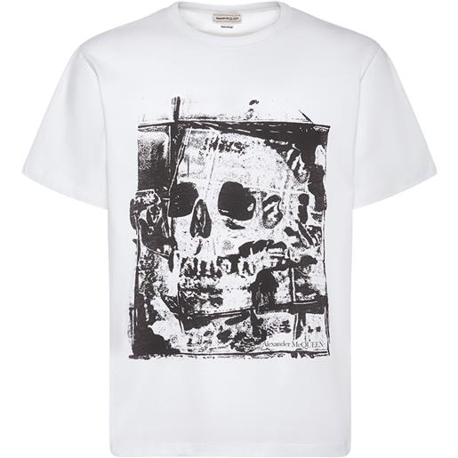 ALEXANDER MCQUEEN t-shirt in cotone stampato